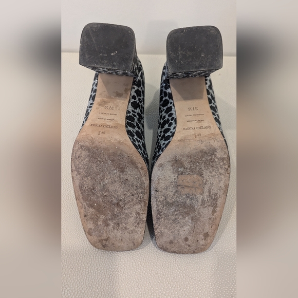 Sergio Rossi Glittered leopard-print woven print - Picture 2 of 4